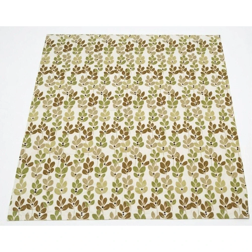 PERI Home Planty Shower Curtain, 100% Cotton, Earth Tones, Standard Size